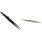 Black & Silver Tone Slide Locking Diamond Tweezers Jeweler Watch Tools Kit 2 Pcs